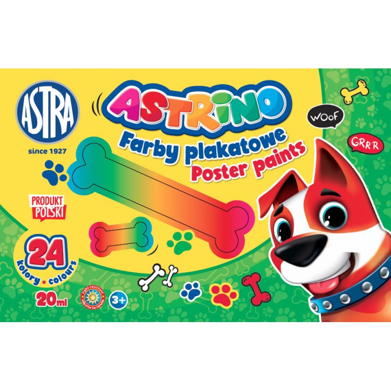 Školské temperové farby v tégliku Astrino, 24x20ml, 301221005 Školské temperové farby v tégliku Astrino, 24x20ml, 301221005