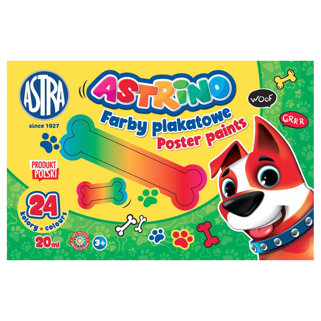 Školské temperové farby Astrino 24×20 ml – veľká sada v téglikoch