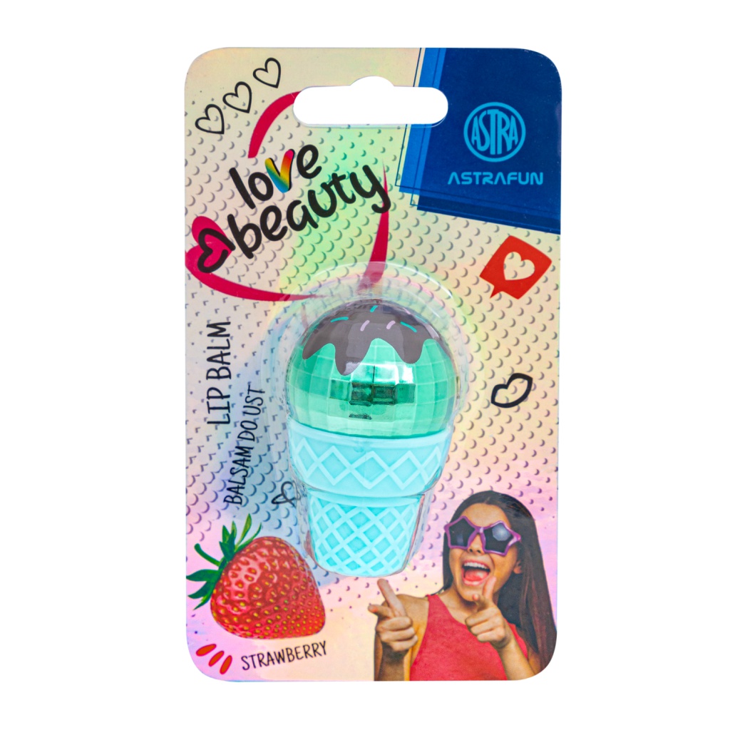 Balzam na pery AstraFUN Ice Cream, jahodový, 712024006