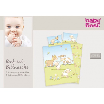 Detské bavlnené obliečky do postieľky Herding BABY FARMA, 100/135+40/60 Detské bavlnené obliečky do postieľky Herding BABY FARMA, 100/135+40/60