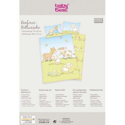 Detské bavlnené obliečky do postieľky Herding BABY FARMA, 100/135+40/60 Detské bavlnené obliečky do postieľky Herding BABY FARMA, 100/135+40/60