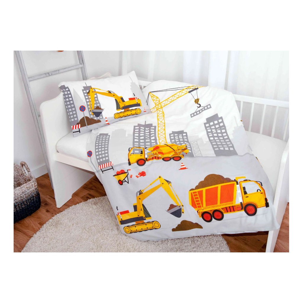 Detské obliečky Herding babybest Stavba 100x135, 40x60 | ZdenkaTri