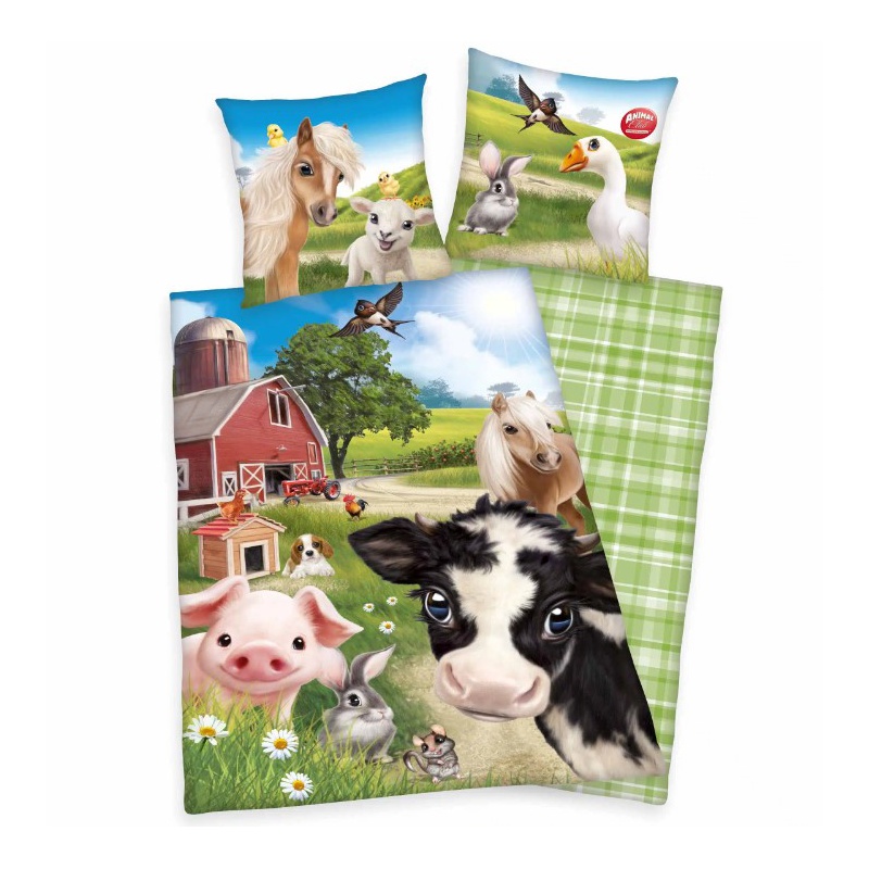 Oboustranné bavlněné povlečení Herding FARM WORLD, 140/200+70/90 Oboustranné bavlněné povlečení Herding FARM WORLD, 140/200+70/90