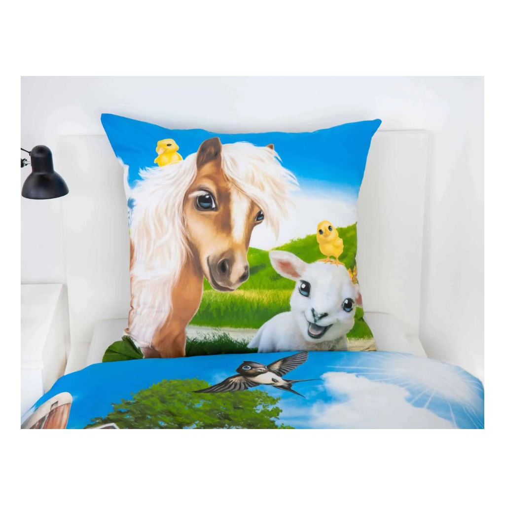 Oboustranné bavlněné povlečení Herding FARM WORLD, 140/200+70/90