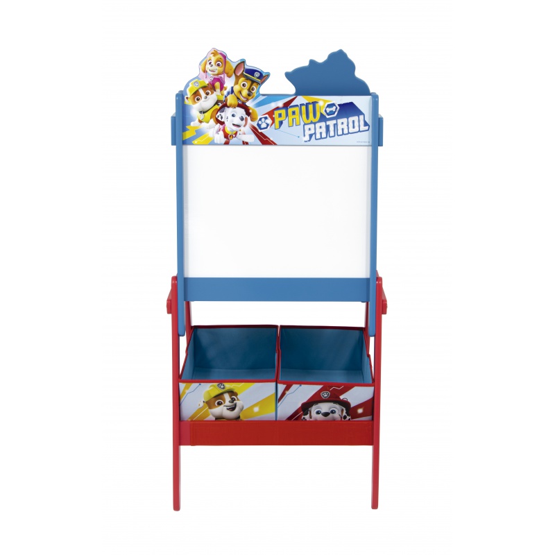 Obojstranná tabuľa pre deti s úložným boxom PAW PATROL, PW14455 Obojstranná tabuľa pre deti s úložným boxom PAW PATROL, PW14455