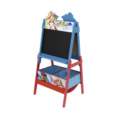 Obojstranná tabuľa pre deti s úložným boxom PAW PATROL, PW14455 Obojstranná tabuľa pre deti s úložným boxom PAW PATROL, PW14455