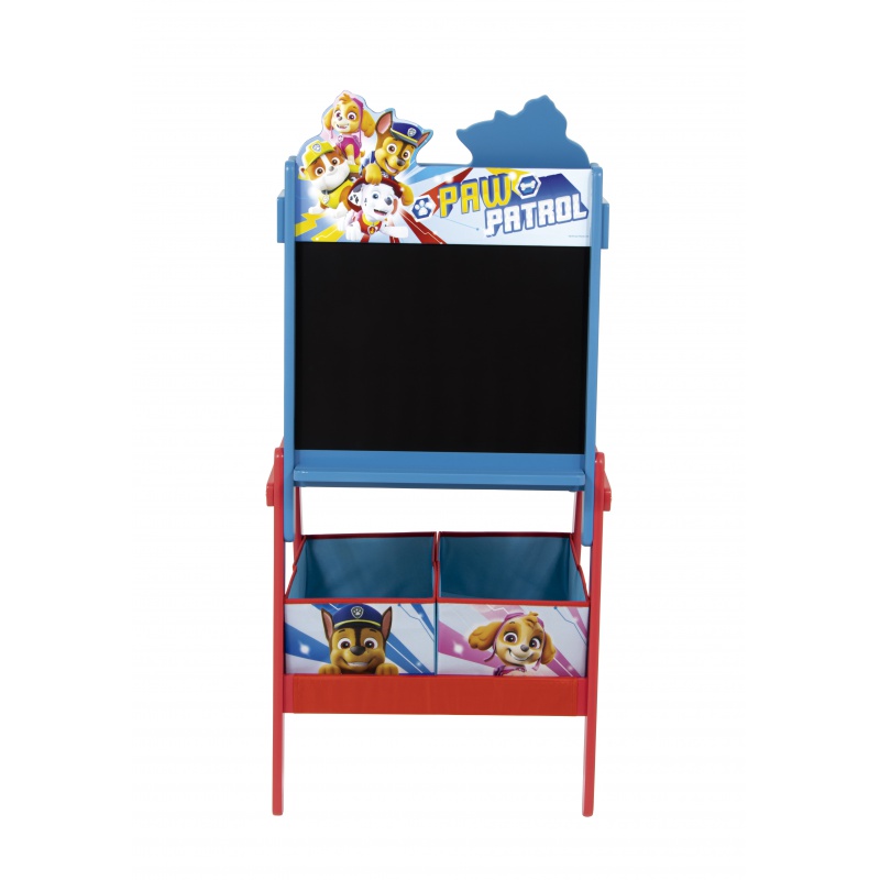 Obojstranná tabuľa pre deti s úložným boxom PAW PATROL, PW14455 Obojstranná tabuľa pre deti s úložným boxom PAW PATROL, PW14455