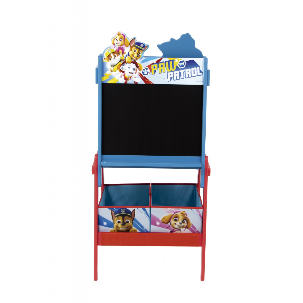 Obojstranná tabuľa pre deti s úložným boxom PAW PATROL, PW14455