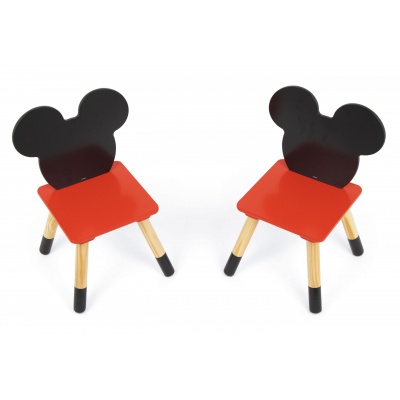 Detský drevený stolík + 2 stoličky Mickey Mouse Iconic – štýlový set pre detskú izbu Detský drevený stolík + 2 stoličky Mickey Mouse Iconic – štýlový set pre detskú izbu