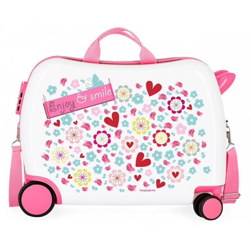 Detský cestovný kufor / odrážadlo ENJOY AND SMILE, 34L – Štýlový kufor pre deti Detský cestovný kufor / odrážadlo ENJOY AND SMILE, 34L – Štýlový kufor pre deti