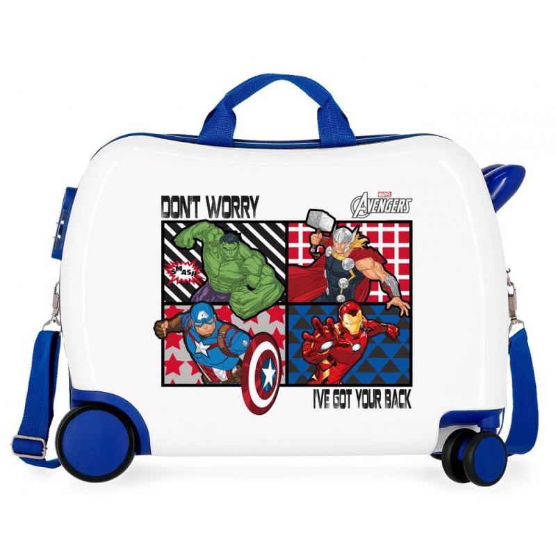 Dětský cestovní kufr na kolečkách / odrážedlo AVENGERS ALL, 34L, 2479861 Dětský cestovní kufr na kolečkách / odrážedlo AVENGERS ALL, 34L, 2479861