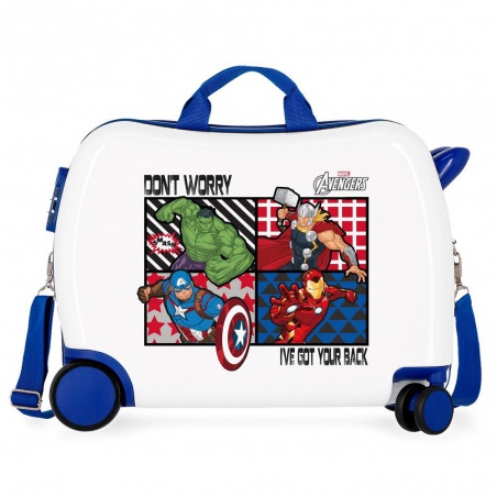 Dětský cestovní kufr na kolečkách / odrážedlo AVENGERS ALL, 34L, 2479861