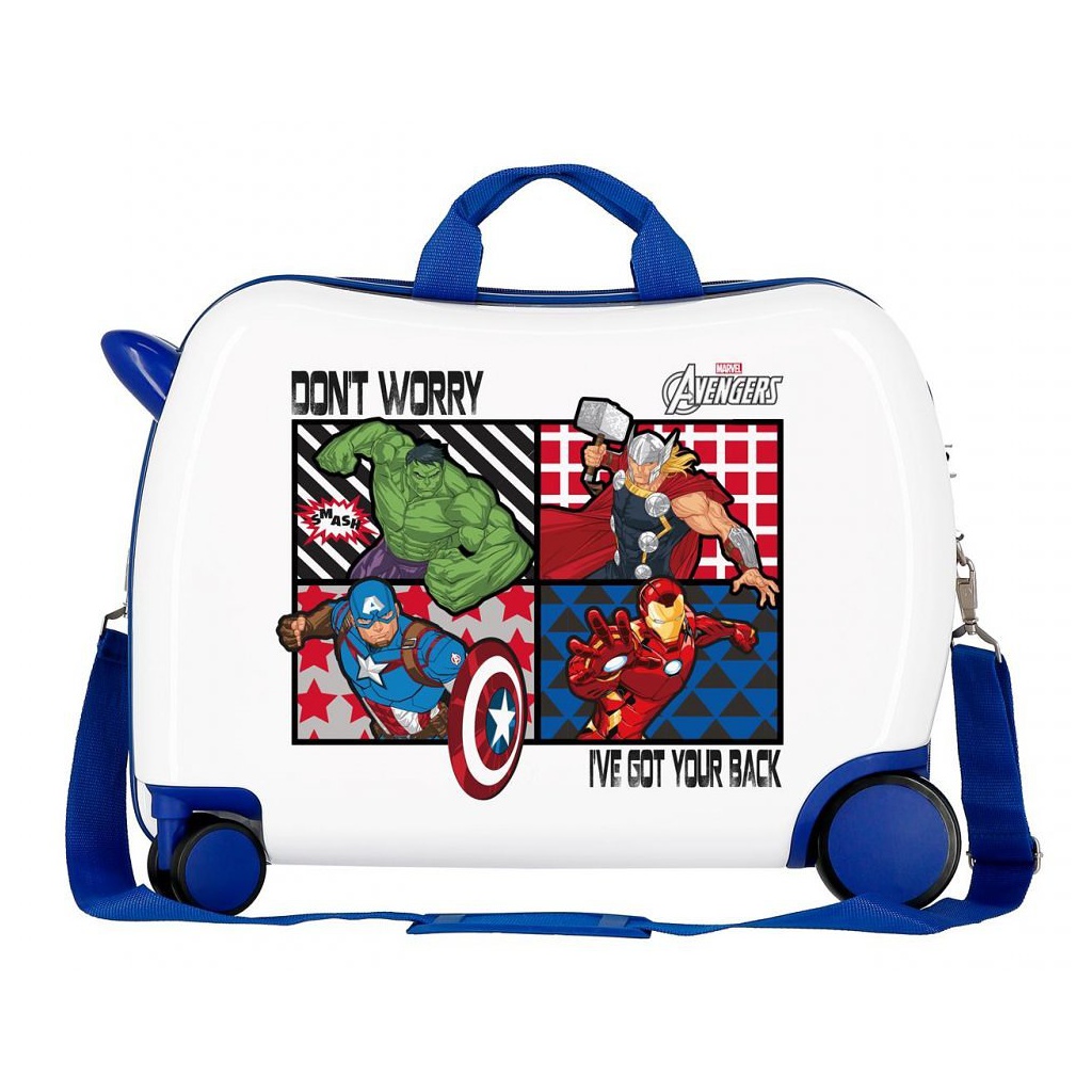 Dětský cestovní kufr na kolečkách / odrážedlo AVENGERS ALL, 34L, 2479861