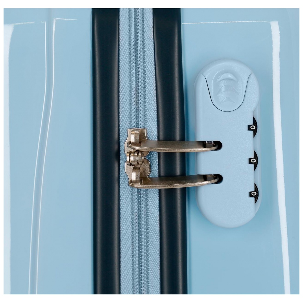 Luxusný detský kufor MINNIE MOUSE Love – 32L, škrupinový kufor s číselným zámkom a 360° kolieskami