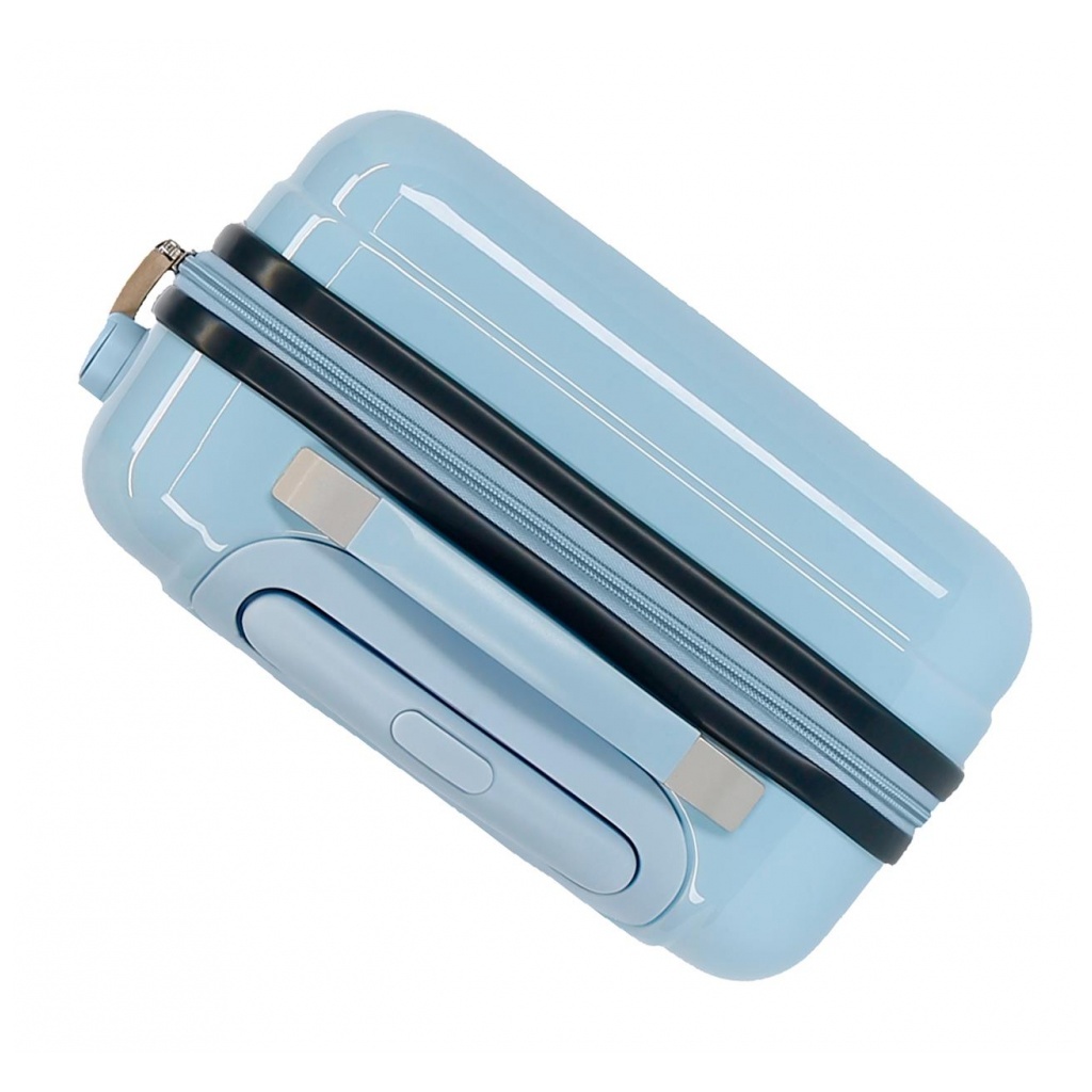 Luxusný detský kufor MINNIE MOUSE Love – 32L, škrupinový kufor s číselným zámkom a 360° kolieskami