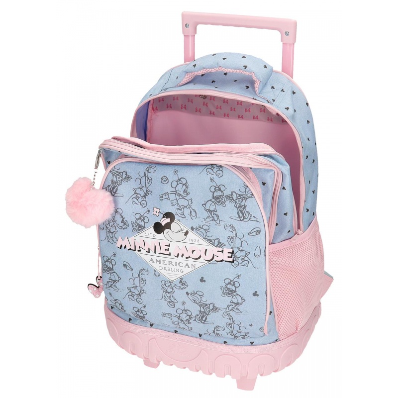 Školní batoh na kolečkách MINNIE MOUSE American Darling, 2952921 Školní batoh na kolečkách MINNIE MOUSE American Darling, 2952921