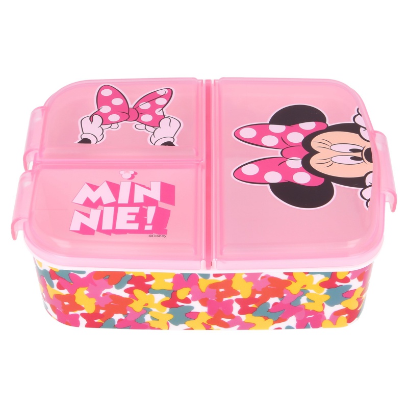 Delený plastový box na desiatu MINNIE MOUSE Butterfly, 51120