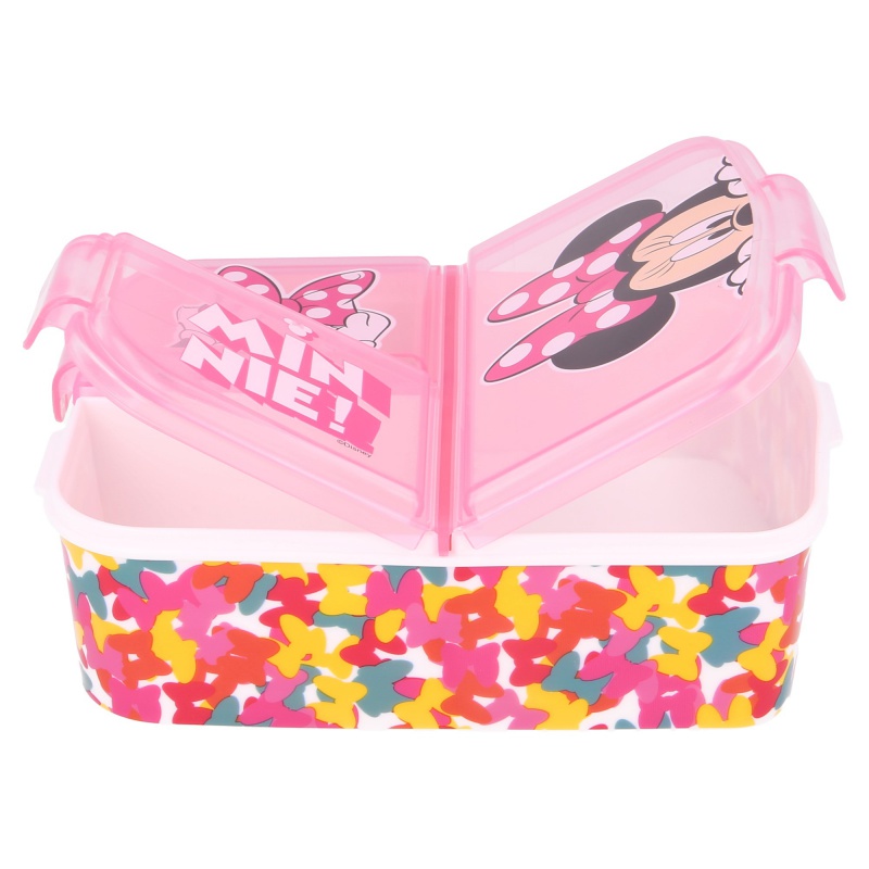 Delený plastový box na desiatu MINNIE MOUSE Butterfly, 51120