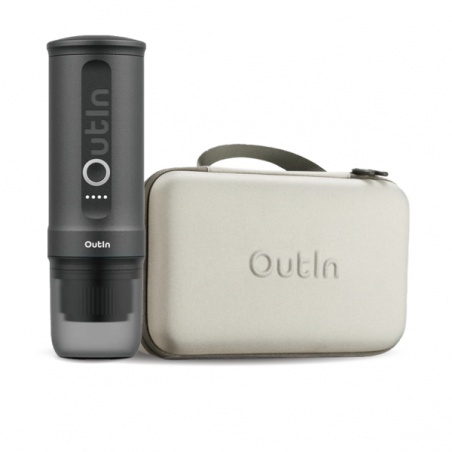 Outin Nano Portable Espresso Machine - Space Grey + cestovní obal