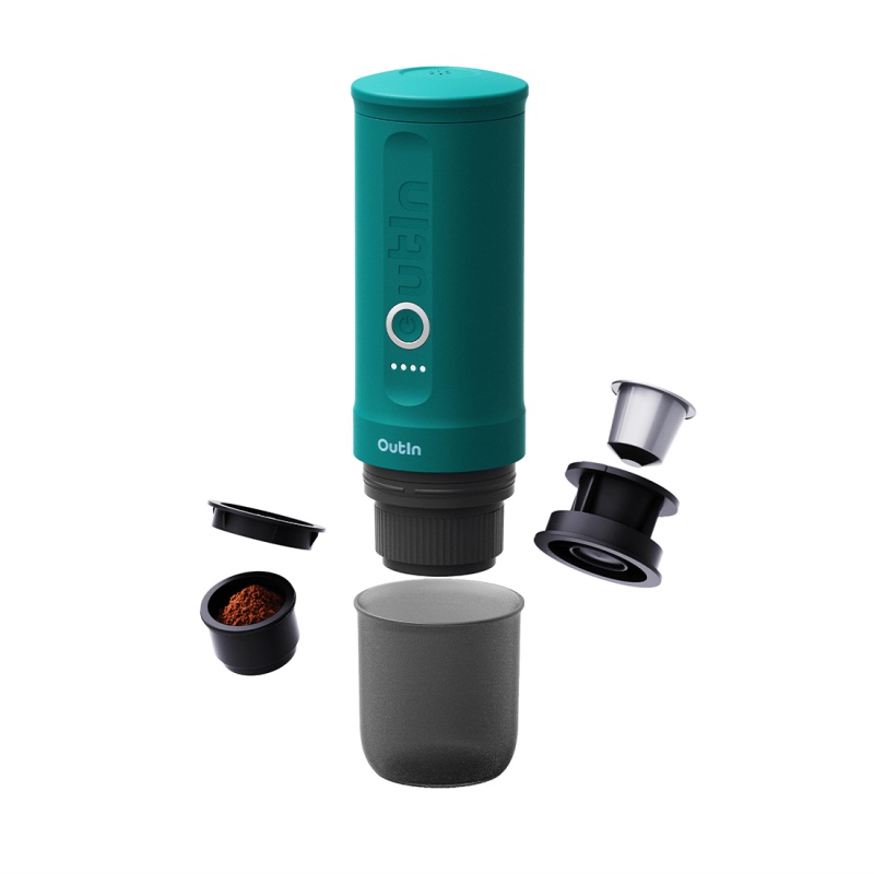 Outin Nano Portable Espresso Machine – Teal Outin Nano Portable Espresso Machine – Teal
