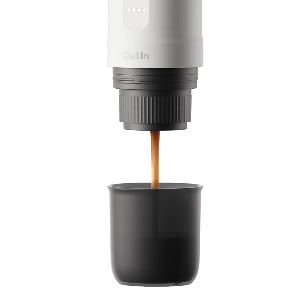 Outin Nano Portable Espresso Machine – Pearl White