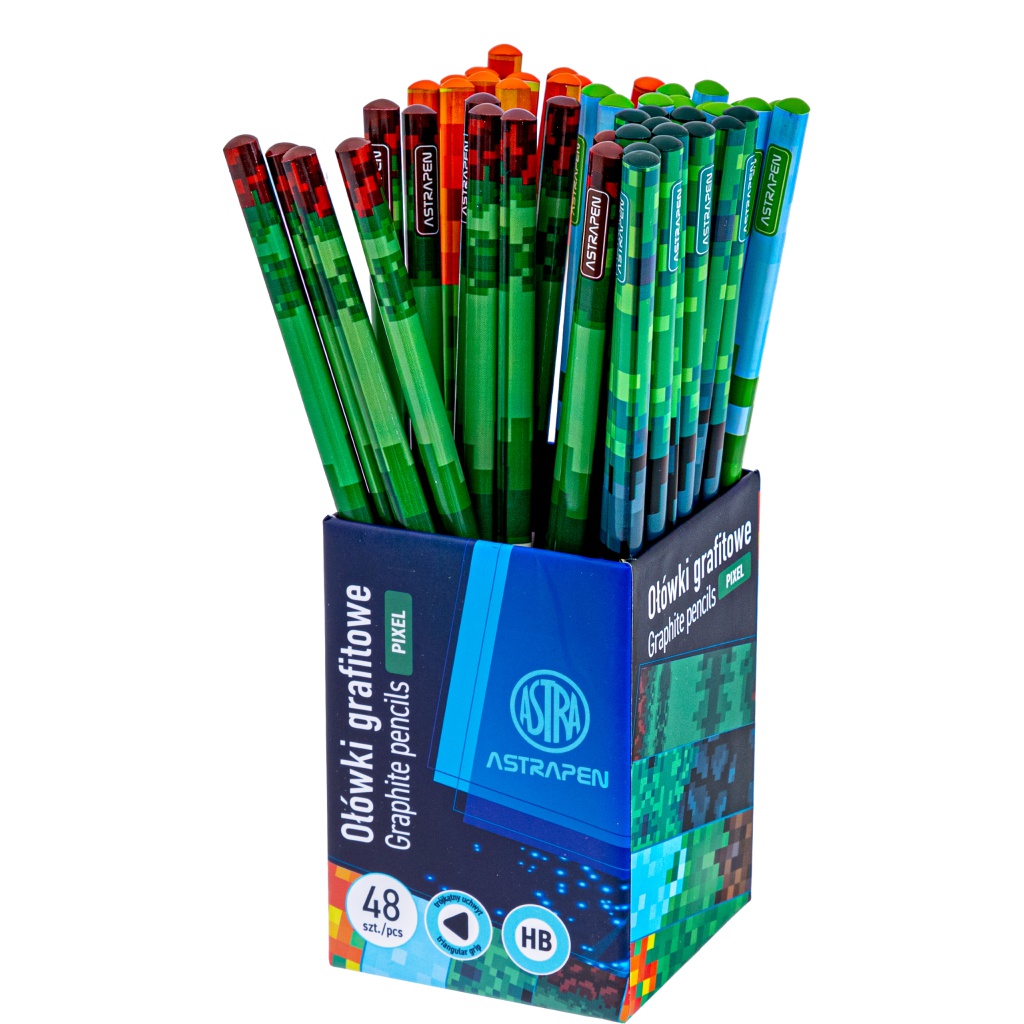 Obyčejná HB tužka AstraPEN Pixel, stojan, 206023002