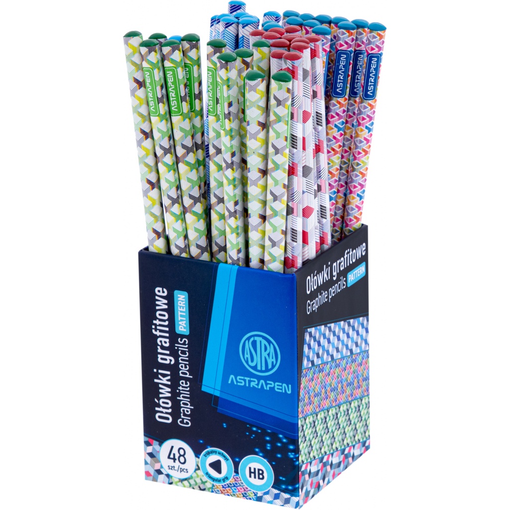Obyčejná HB tužka AstraPEN Pattern, stojan, 206023005