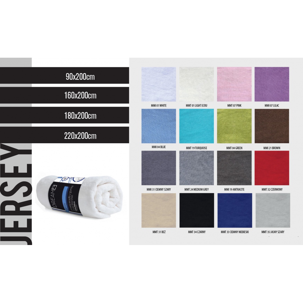 CARBOTEX Posteľné prestieradlo / plachta, Jersey Béžová, 90/200cm,MMT31