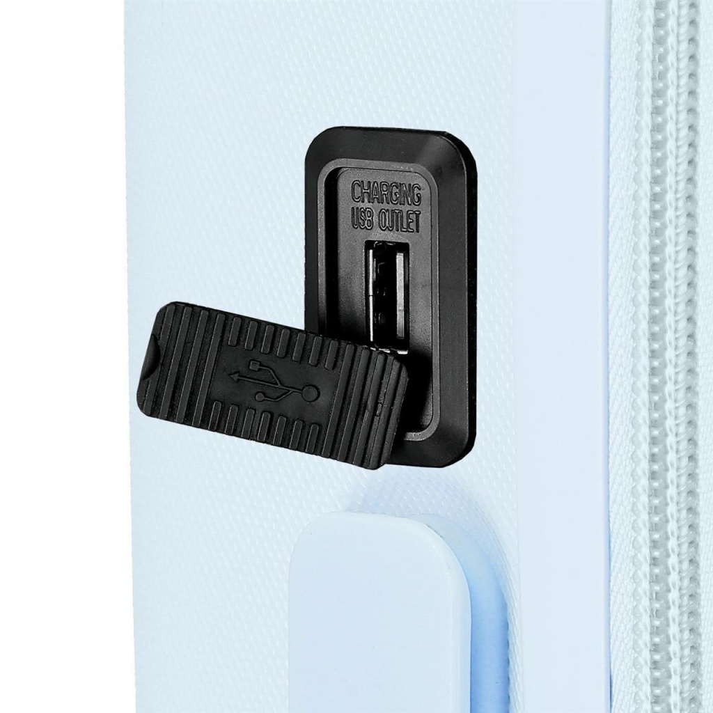 ABS cestovní kufr MICKEY MOUSE Happines Turquesa, 55x40x20cm, 37L, 3668621 (small exp.)