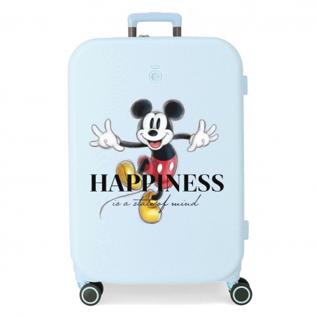 ABS cestovní kufr MICKEY MOUSE Happines Turquesa, 70x48x28cm, 79L, 3669221 (medium exp.)