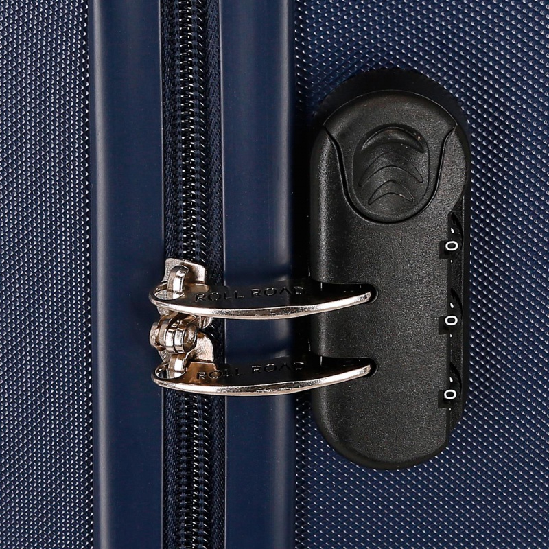 ROLL ROAD Flex Navy Blue, Příruční mini cestovní kufr, 40x30x20cm, 24L, 5849962 ROLL ROAD Flex Navy Blue, Příruční mini cestovní kufr, 40x30x20cm, 24L, 5849962