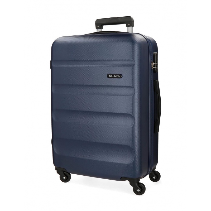 ROLL ROAD Flex Navy Blue, ABS Cestovní kufr, 65x46x23cm, 56L, 5849262 (medium) ROLL ROAD Flex Navy Blue, ABS Cestovní kufr, 65x46x23cm, 56L, 5849262 (medium)