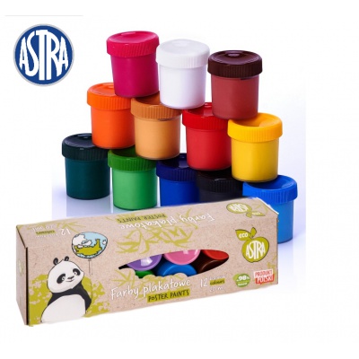 Temperové farby v tégliku Astra Eco, 12x20ml, 301122001 Temperové farby v tégliku Astra Eco, 12x20ml, 301122001