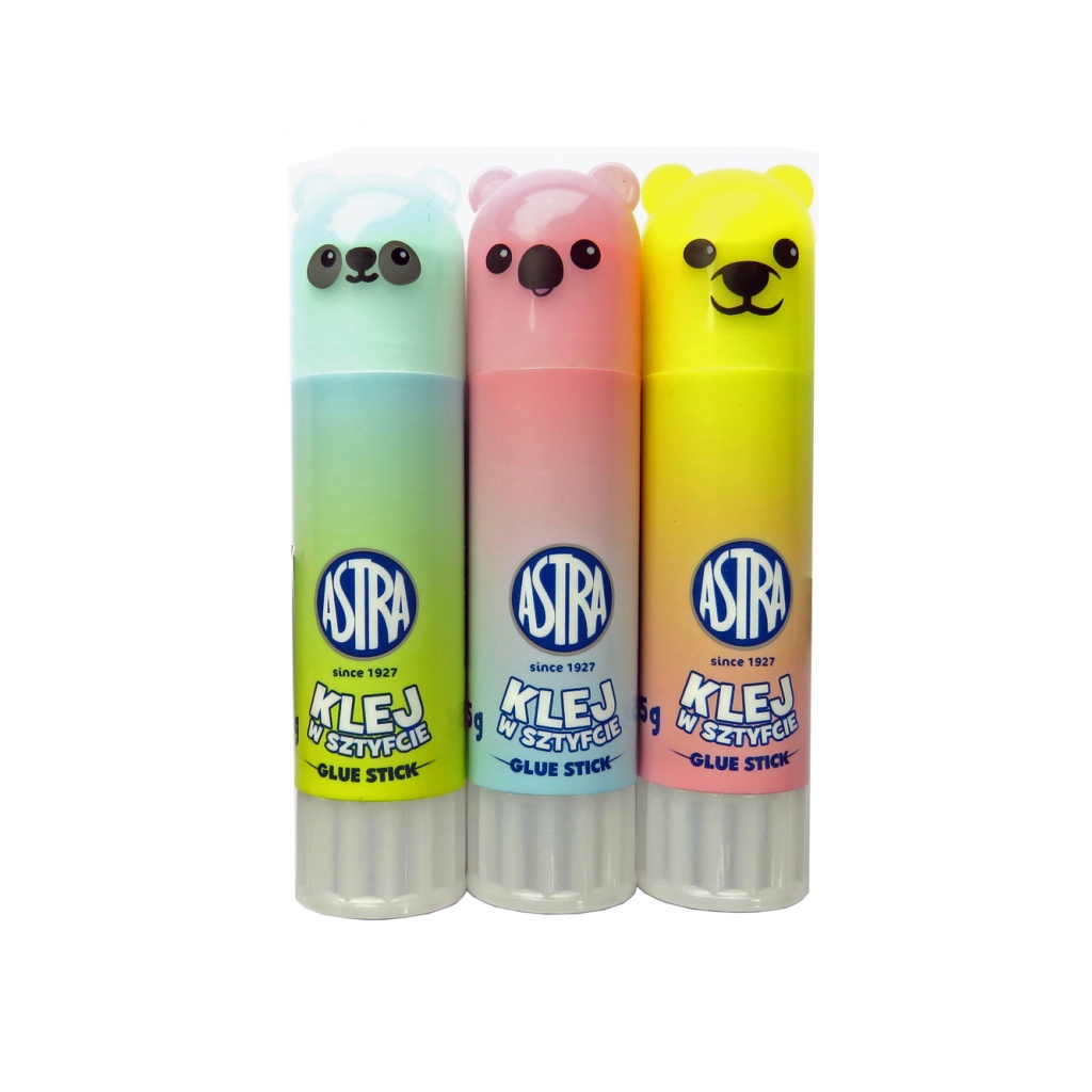 ASTRA, Lepiaca tyčinka ZVIERATKÁ 15g, stojan, mix motívov, 401220006