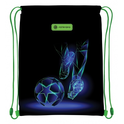 Vrecúško na prezuvky AstraBAG FOOTBALL MOTION – športové školské vrecko pre deti