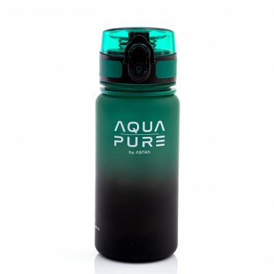 Zdravá fľaša AQUA PURE by ASTRA 400 ml - green/black, 511023006 Zdravá fľaša AQUA PURE by ASTRA 400 ml - green/black, 511023006