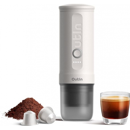 Outin Nano Portable Espresso Machine – Pearl White