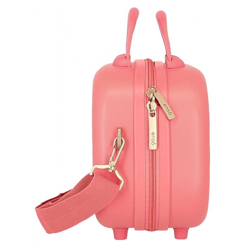 ABS Cestovný kozmetický kufrík MINNIE MOUSE Happiness Coral, 9L – elegantný a praktický doplnok na cesty ABS Cestovný kozmetický kufrík MINNIE MOUSE Happiness Coral, 9L – elegantný a praktický doplnok na cesty