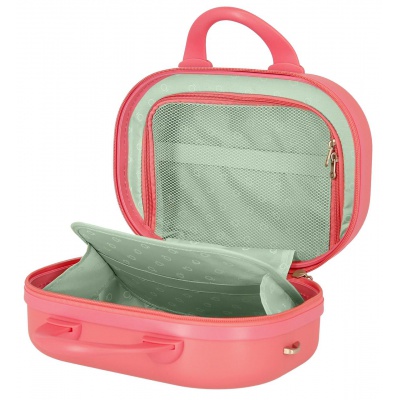 ABS Cestovný kozmetický kufrík MINNIE MOUSE Happiness Coral, 9L – elegantný a praktický doplnok na cesty ABS Cestovný kozmetický kufrík MINNIE MOUSE Happiness Coral, 9L – elegantný a praktický doplnok na cesty