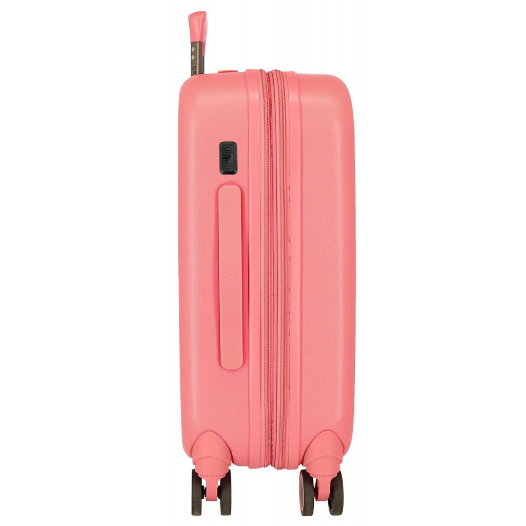 ABS cestovný kufor MINNIE MOUSE Happines Coral, 55x40x20cm, 37L, 3668622 (small exp.)