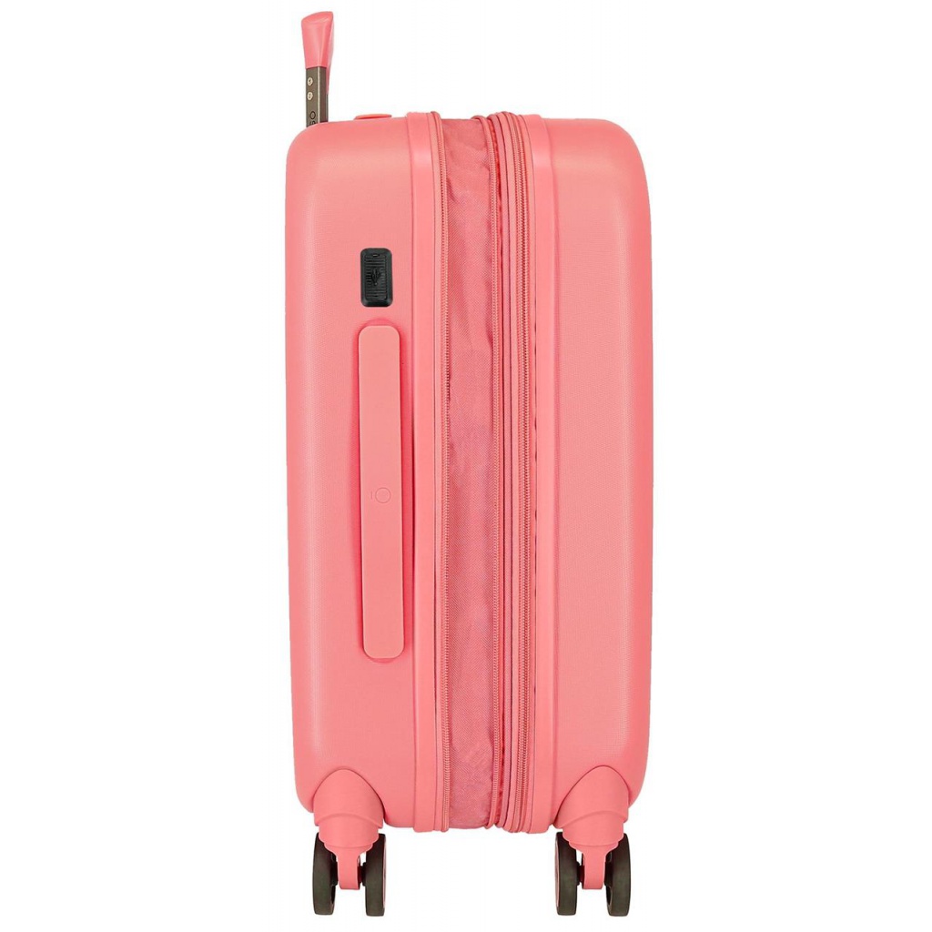 ABS cestovný kufor MINNIE MOUSE Happines Coral, 55x40x20cm, 37L, 3668622 (small exp.)