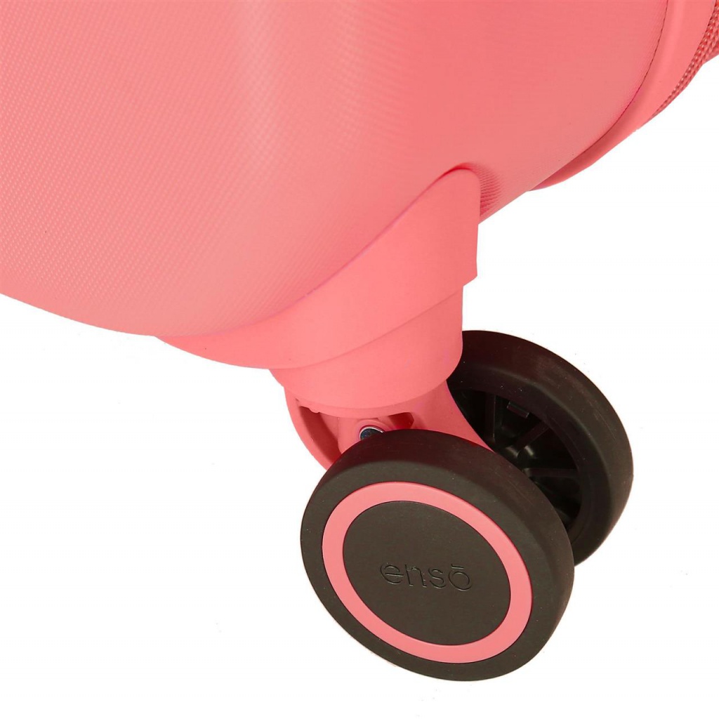 ABS cestovní kufr MINNIE MOUSE Happines Coral, 55x40x20cm, 37L, 3668622 (small exp.)