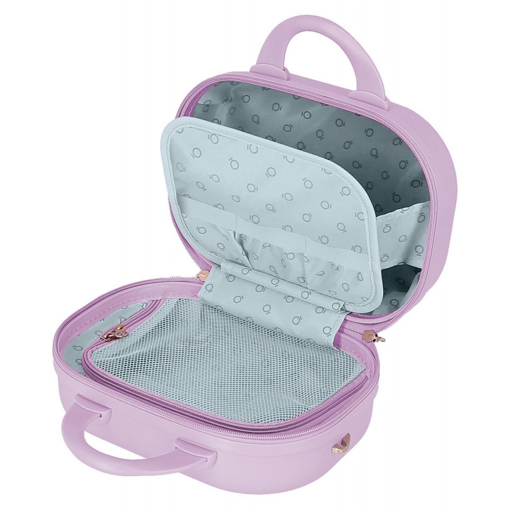 ABS Cestovní kosmetický kufřík MINNIE MOUSE Happines Lila, 21x29x15cm, 9L, 3663923