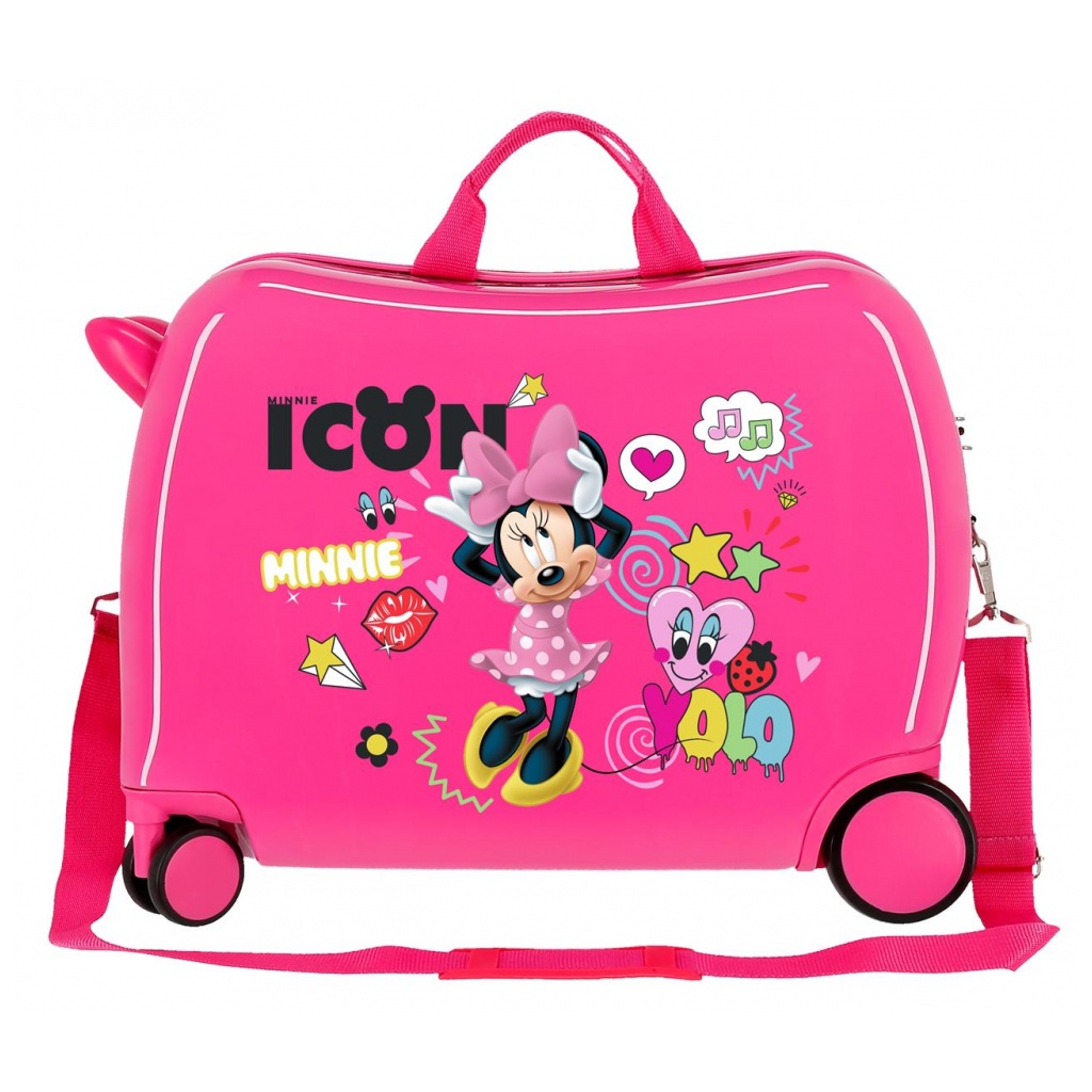 Dětský cestovní kufr na kolečkách / odrážedlo MINNIE MOUSE Icon, 34L, 2569861
