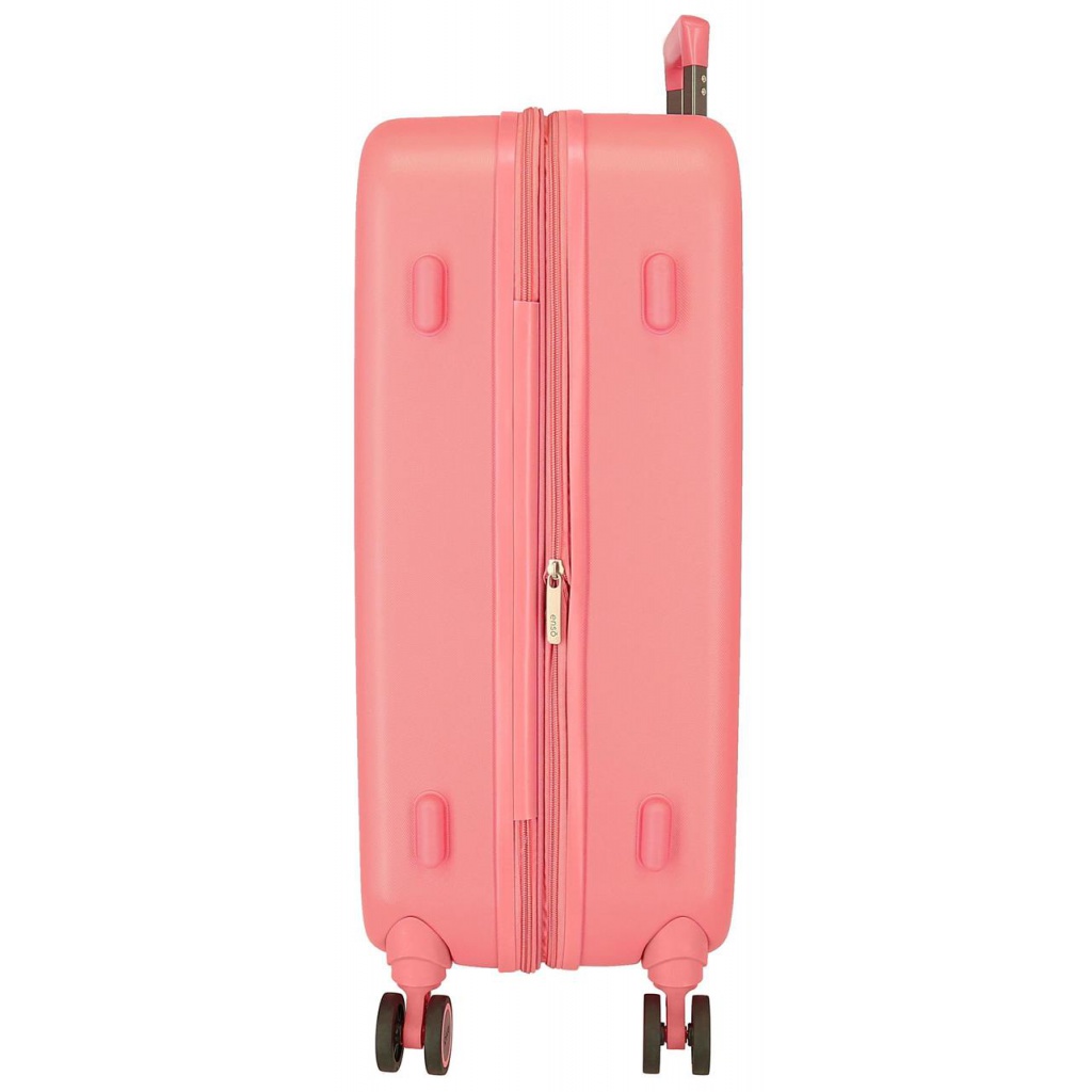 ABS cestovní kufr MINNIE MOUSE Happines Coral, 70x48x28cm, 79L, 3669222 (medium exp.)