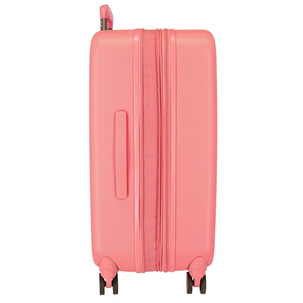 ABS cestovní kufr MINNIE MOUSE Happines Coral, 70x48x28cm, 79L, 3669222 (medium exp.)