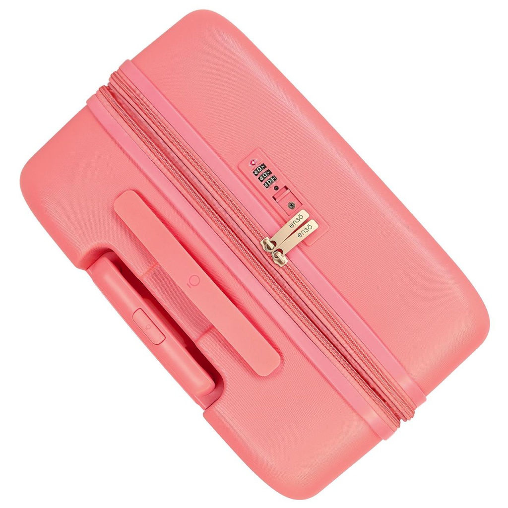 ABS cestovný kufor MINNIE MOUSE Happines Coral, 70x48x28cm, 79L, 3669222 (medium exp.)