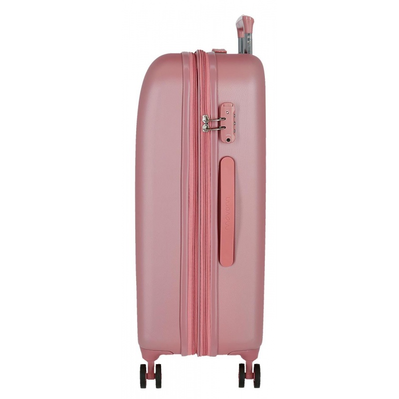 Movem Riga Pink, Sada luxusních ABS cestovních kufrů 70cm/55cm, 5998965 Movem Riga Pink, Sada luxusních ABS cestovních kufrů 70cm/55cm, 5998965