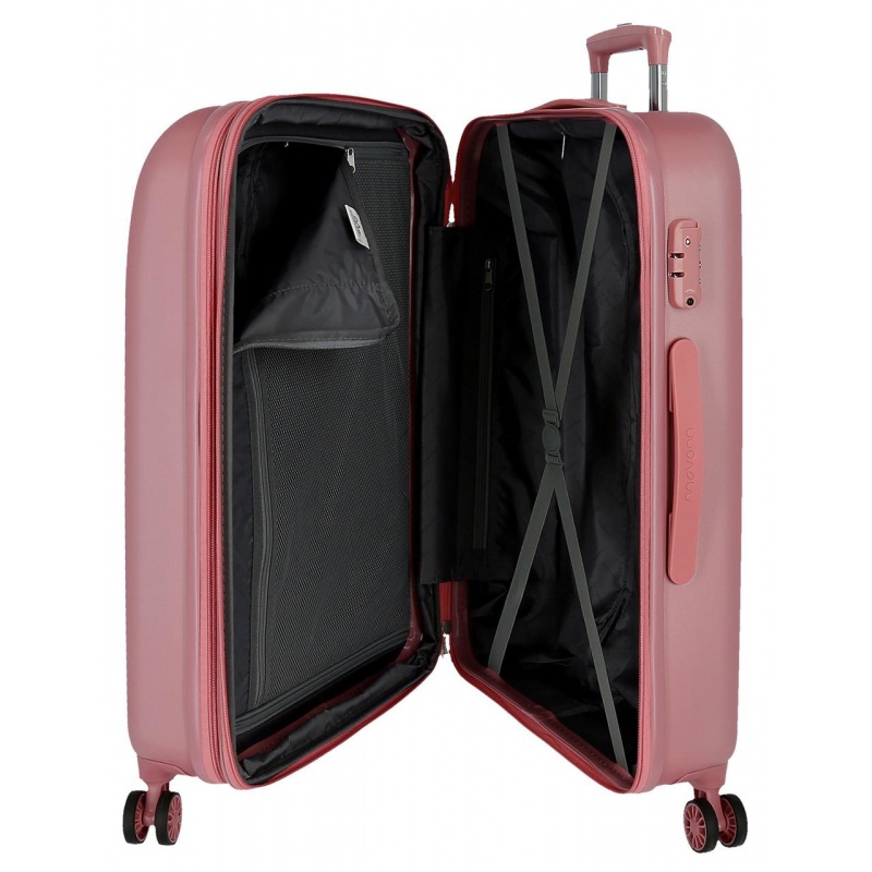 Movem Riga Pink, Sada luxusních ABS cestovních kufrů 70cm/55cm, 5998965 Movem Riga Pink, Sada luxusních ABS cestovních kufrů 70cm/55cm, 5998965