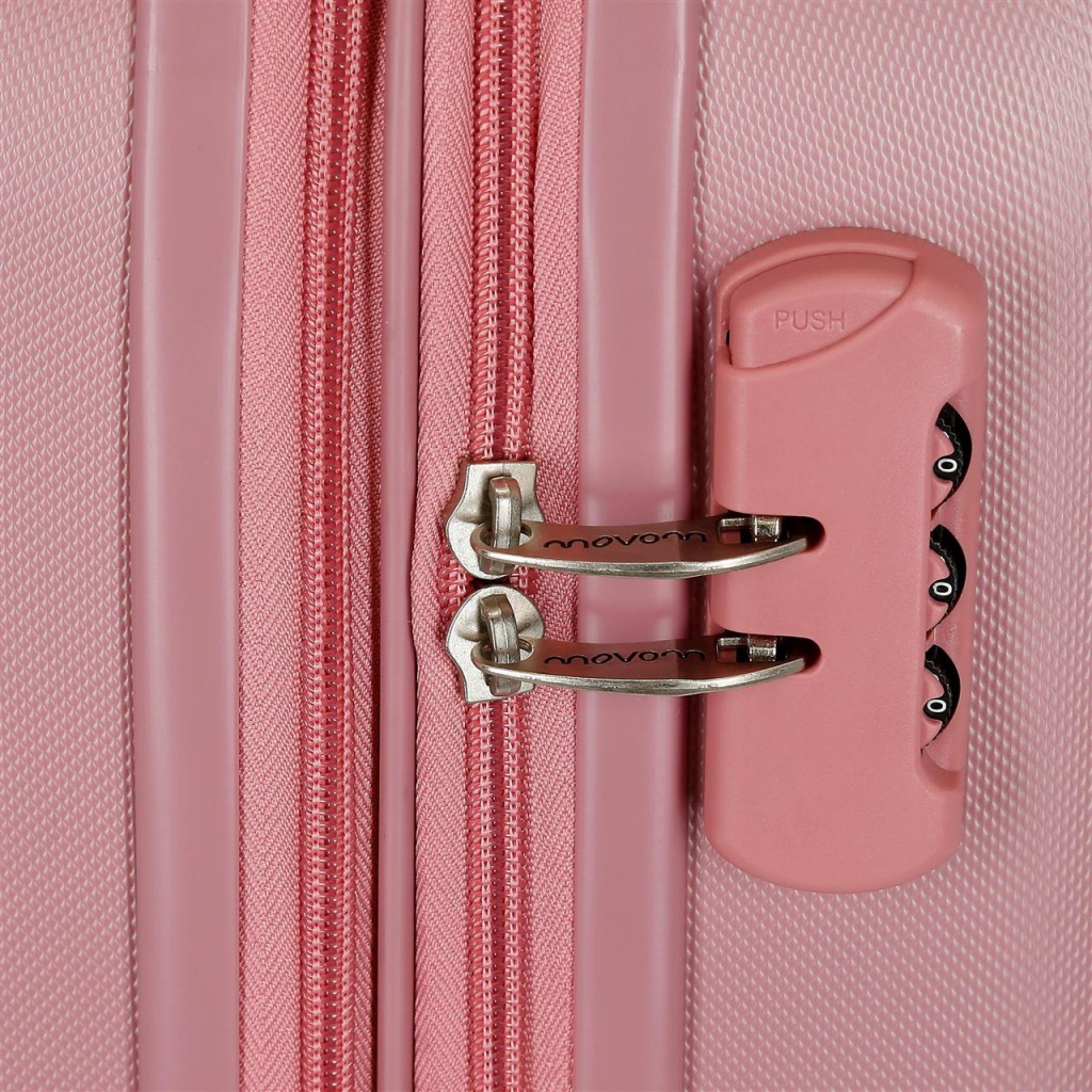 Movem Riga Pink, Sada luxusních ABS cestovních kufrů 70cm/55cm, 5998965